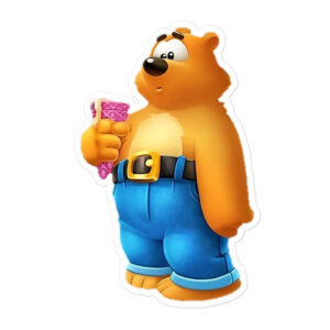 Toon Blast Bruno Bear Sticker